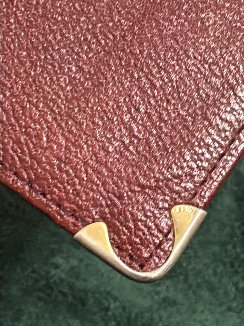 Celine Vintage Burgundy Leather Bifold Long Wallet - Picture 7 of 15